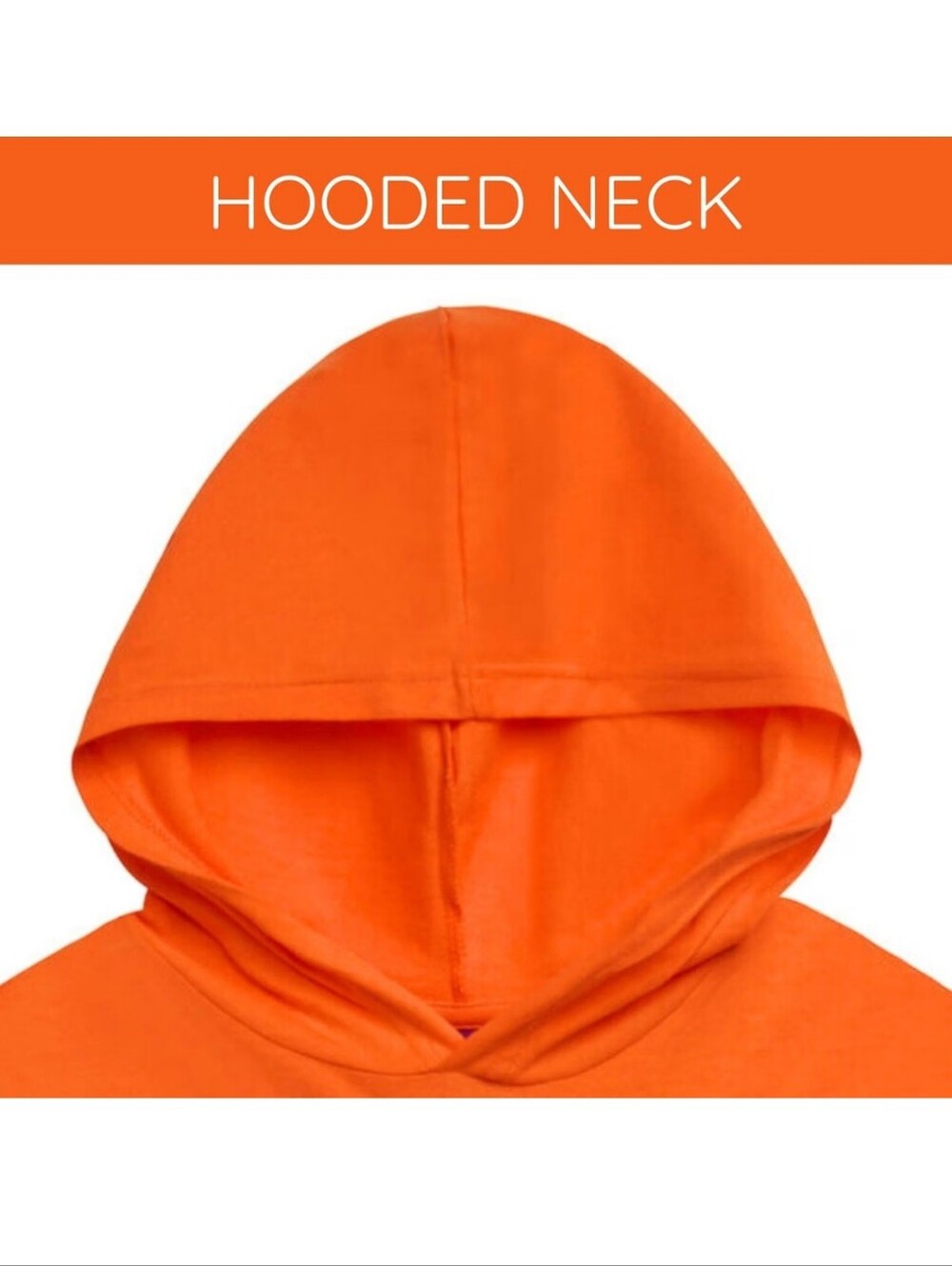 Disney Inside Out Orange Hooded Long Sleeve Tee "Anxiety" Fandom Animated